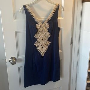 Lilly Pulitzer Navy Blue Shift Dress